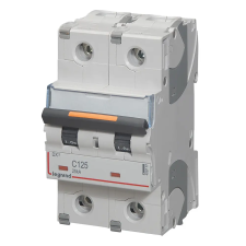 LEGRAND 409777 DX3 kismegszakító 25kA 2P 230/400V~ C125 villanyszerelés