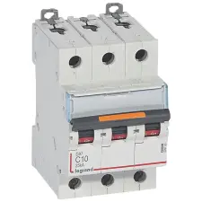 LEGRAND 409780 DX3 kismegszakító 25kA 3P 400V~ C10 villanyszerelés