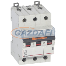 LEGRAND 409830 DX3 kismegszakító 25kA 3P 400V~ D2 villanyszerelés