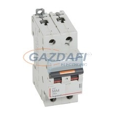 LEGRAND 409868 DX3 kismegszakító 25kA 2P 230/400V~ MA4 villanyszerelés