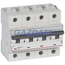 LEGRAND 410263 DX3 kismegszakító 50kA 4P 400V~ MA25 villanyszerelés