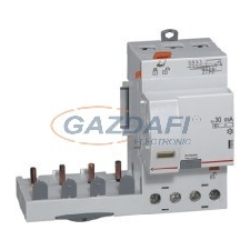 LEGRAND 410500 DX3 áramvédő relé 4P 400V~ AC 63A 30mA villanyszerelés