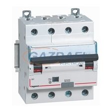 LEGRAND 411226 DX3 4P kombinált áram-védőkapcsoló B25 6000A / 10kA 30mA A típus villanyszerelés