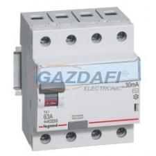 LEGRAND 411768 TX3 áram-védőkapcsoló 4P D 100A 30MA A villanyszerelés