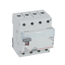 LEGRAND 411805 TX3 áram-védőkapcsoló 4P D 63A 300MA A-S villanyszerelés