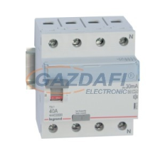 LEGRAND 411821 TX3 áram-védőkapcsoló 4P D 63A 300MA A-HPI villanyszerelés