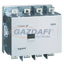 LEGRAND 416506 CTX3 ip. mágneskapcs. 4P 420A 2Z2NY 100-240V ACDC villanyszerelés