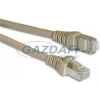 LEGRAND 632740 Linkeo patch kábel, RJ45-RJ45, Cat5e, árnyékolt (F/UTP), AWG26, PVC, világos barna, d: 6mm, 1 méter,