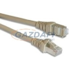 LEGRAND 632741 Linkeo patch kábel, RJ45-RJ45, Cat5e, árnyékolt (F/UTP), AWG26, PVC, világos barna, d: 6mm, 2 méter,