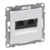 LEGRAND 721159 Suno 2xRJ45 Cat.6A STP aljzat, fehér