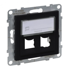 LEGRAND 721446 Suno kettős Systimax aljzat, fekete villanyszerelés