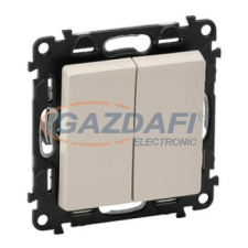 LEGRAND 752208 Valena Life kettős váltókapcsoló 10 AX,230V,elefántcsont villanyszerelés