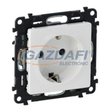 LEGRAND 753120 Valena Life 2P+F csatlakozóaljzat gyermekvédelemmel, rugós vezetékbekötéssel,230V,fehér villanyszerelés