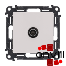 LEGRAND 753161 Valena Life fehér átmenő TV aljzat 14 dB villanyszerelés