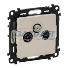 LEGRAND 753265 Valena Life TV-Rádió-SAT aljzat, átmenő, 14 dB,230V,elefántcsont villanyszerelés