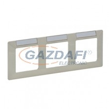 LEGRAND 754053 Valena Life hármas keret, vízszintes, címketartóval elefántcsont villanyszerelés
