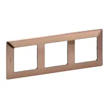 LEGRAND 754163 Valena Life hármas keret réz dekor villanyszerelés