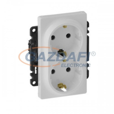 LEGRAND 754951 Valena Life 2x2P+F csatlakozóaljzat burkolat elefántcsont villanyszerelés