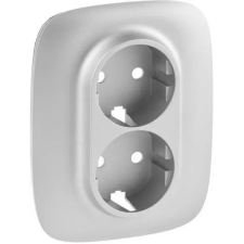 LEGRAND 754957 Valena Allure 2x2P+F aljzat monobloc burkolat + kerettel, Alumínium villanyszerelés