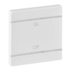 LEGRAND 755170 MyHome (Valena Life) BE/KI jelölés széles burkolat, fehér