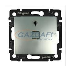 LEGRAND 770113 Valena egypólusú nyomó lj jelzőfénnyel alumínium villanyszerelés