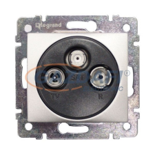 LEGRAND 770135 Valena TV-RD-SAT aljzat végz 1,5dB alumínium villanyszerelés