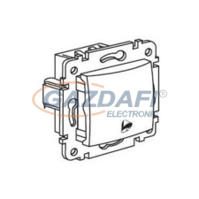 LEGRAND 770216 Valena egypólusú nyomó csengőjellel, 250V, alumínium villanyszerelés