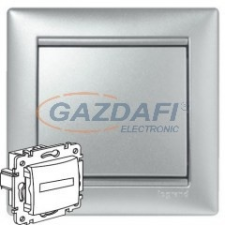 LEGRAND 770217 Valena egypólusú nyomó címketartóval, jelzőfénnyel, 12V, alumínium villanyszerelés
