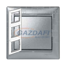 LEGRAND 770347 Valena hármas keret, függőleges, alu négyzetmintás villanyszerelés