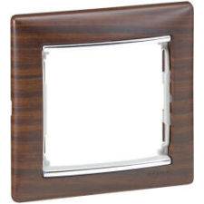 LEGRAND 770371 VALENA keret 1-es wenge/ezüst (770371) villanyszerelés