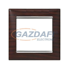 LEGRAND 770371 Valena Wenge dekor / Ezüst, egyes keret villanyszerelés