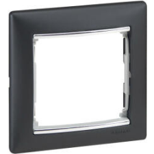 LEGRAND 770391 VALENA keret 1-es fekete/ezüst (770391) villanyszerelés