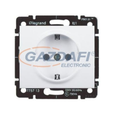 LEGRAND 771048 Galea Life 2P+F aljzat gyermekvédelemmel, irányfénnyel, fehér villanyszerelés