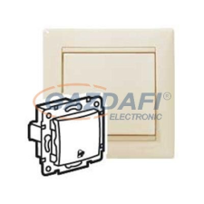LEGRAND 774116 Valena egypólusú nyomó csengőjellel,elefántcsont,250V villanyszerelés
