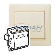 LEGRAND 774117 Valena egypólusú nyomó címketartóval, jelzőfénnyel, elefántcsont, 12V villanyszerelés