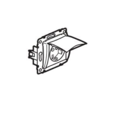 LEGRAND 774322 Valena 2P+F csatlakozóaljzat csapófedéllel, elefántcsont 230V villanyszerelés