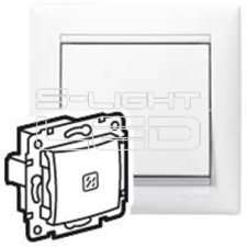 LEGRAND 774410 VALENA EGYPÓLUSÚ KAPCSOLÓ JELZŐFÉNNYEL, FEHÉR villanyszerelés