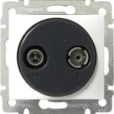 LEGRAND 774432 Valena TV-RD Antenna-csatlakozóaljzat Végzáró, 1,5dB Fehér villanyszerelés