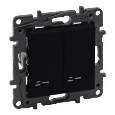 LEGRAND 863515 Niloé Step csillárkapcsoló jelzőfénnyel, 10AX, fekete világítási kellék