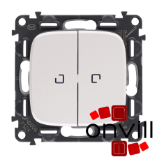 LEGRAND AG752005J, Valena Allure Csillárkapcsoló Jelzőfénnyel, 10 AX, Gyöngyház világítási kellék