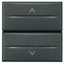 LEGRAND BTICINO Axolute dupla nyomógomb, 2 mod, fekete reteszelt HS4037/2 villanyszerelés