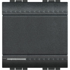 LEGRAND BTICINO LivingL. 1P. kapcs 2 mod. 16A, antracit. L4001M2A villanyszerelés