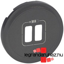 LEGRAND Céliane 2xUSB töltőaljzat burkolat, grafit 067956 villanyszerelés