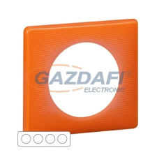 LEGRAND Céliane négyes keret, narancs villanyszerelés