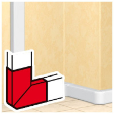 LEGRAND DLP 010792 kanyarelem 195x50 mm LEGRAND villanyszerelés