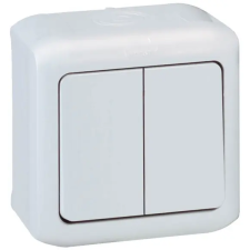 LEGRAND Forix IP44 falon kívüli kettős váltókapcsoló 10 AX - 250 V~ szürke villanyszerelés