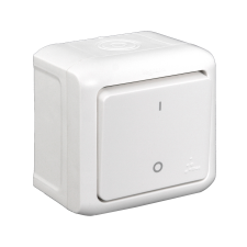 LEGRAND FORIX IP44 FK KÉTPÓLUSÚ KAPCSOLÓ FEHÉR 10A 250V villanyszerelés