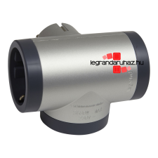 LEGRAND Hármas elágazású 2P+F elosztódugó, 16A, alumínium, Legrand 694523 hosszabbító, elosztó