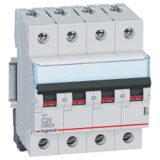 LEGRAND kismegszakító 4P C 20A 10kA TX3 (404257) villanyszerelés