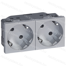 LEGRAND Legrand 079282 Program Mosaic 2x2P+F aljzat, sínezett, rugós, alumínium villanyszerelés